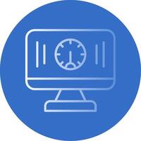Performance Flat Bubble Icon vector