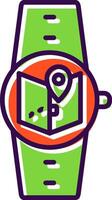 Maps filled Design Icon vector
