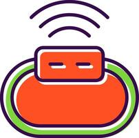 Wireless filled Design Icon vector