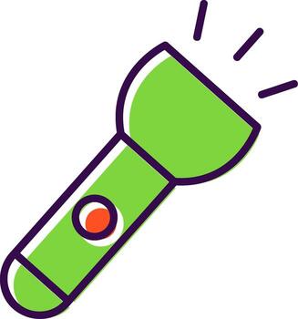 Torch filled Design Icon vector