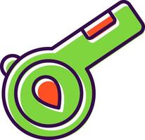 Whistle filled Design Icon vector