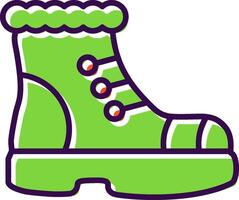 Boot filled Design Icon vector