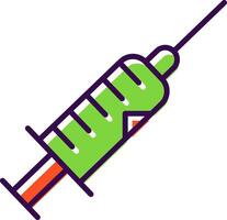 Syringe filled Design Icon vector