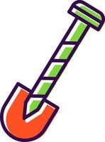 Shovel filled Design Icon vector