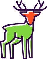 Deer filled Design Icon vector