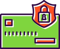 Secure Payment filled Design Icon vector