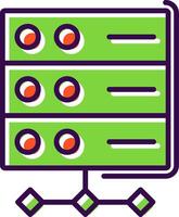 Server filled Design Icon vector