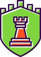 Security Castle Strategies filled Design Icon vector