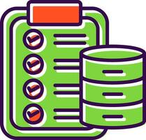 Checklist filled Design Icon vector