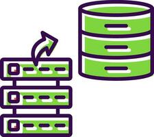 Data Stacks filled Design Icon vector