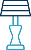 Lamp Line Blue Two Color Icon vector