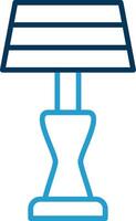 Lamp Line Blue Two Color Icon vector