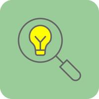 Fresh Idea Filled Yellow Icon vector