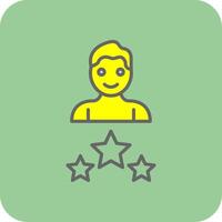 Expert Filled Yellow Icon vector
