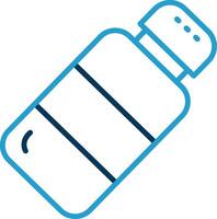 Salt Line Blue Two Color Icon vector