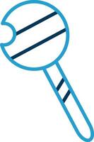 Lollipop Line Blue Two Color Icon vector