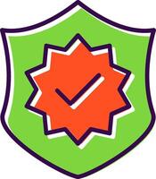 Warranty filled Design Icon vector