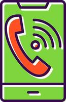 Wifi Call filled Design Icon vector