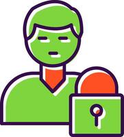 Authorization Manager filled Design Icon vector