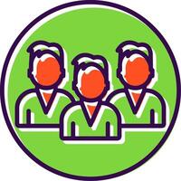 Team filled Design Icon vector