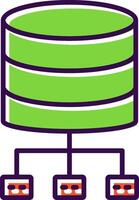 Database Architecture filled Design Icon vector