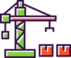 Crane Lifter filled Design Icon vector