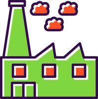 Factory filled Design Icon vector