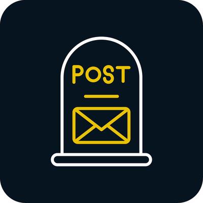 Post It Line Yellow White Icon