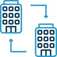 B2b Line Blue Two Color Icon vector