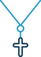 Anj Line Blue Two Color Icon vector
