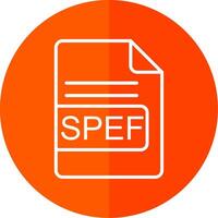 SPEF File Format Line Yellow White Icon vector