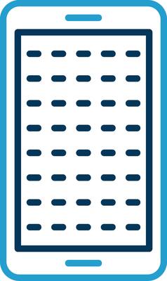 E Learning Line Blue Two Color Icon