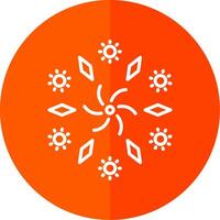 Firework Line Yellow White Icon vector