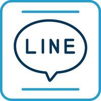 APP Line Blue Two Color Icon vector