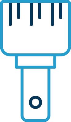 Paint Brush Line Blue Two Color Icon