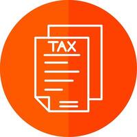 Taxes Line Yellow White Icon vector