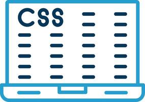 Data Encryption Line Blue Two Color Icon vector