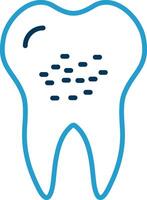 Infected Line Blue Two Color Icon vector