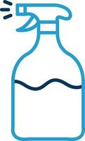 Spray Line Blue Two Color Icon vector