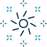 Lights Line Blue Two Color Icon vector
