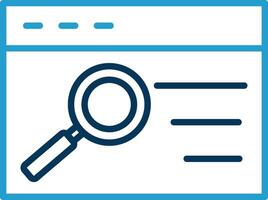 Quality Assurance Line Blue Two Color Icon vector