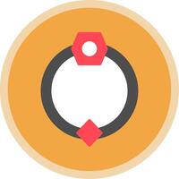 Door Knocker Flat Multi Circle Icon vector