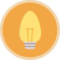 Candle Light Flat Multi Circle Icon vector