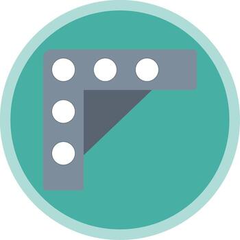 soporte plano multi circulo icono vector