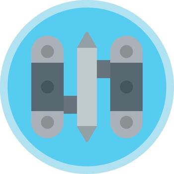 Hinge Flat Multi Circle Icon vector