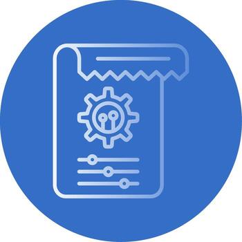 Tasks Flat Bubble Icon vector