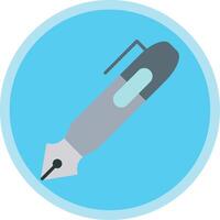 Pen Flat Multi Circle Icon vector