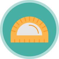 Ruler Flat Multi Circle Icon vector