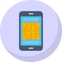 Maze Flat Bubble Icon vector