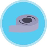 Tape Flat Multi Circle Icon vector